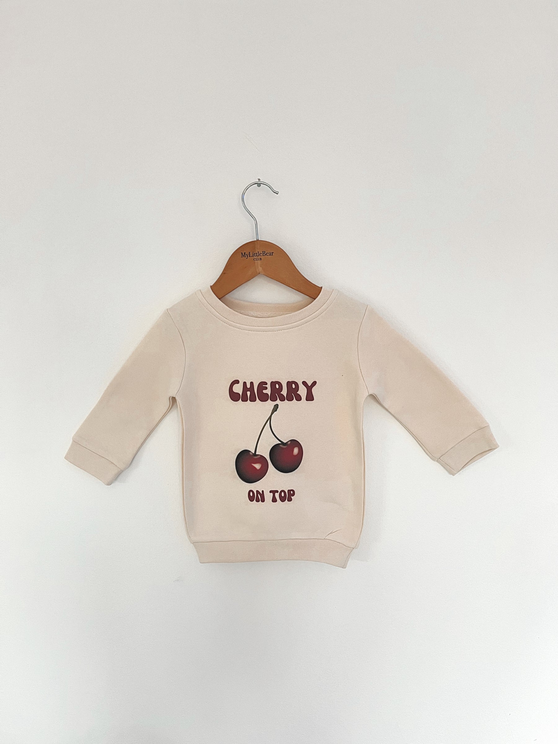 Cherry On Top - Cream Sweatshirt