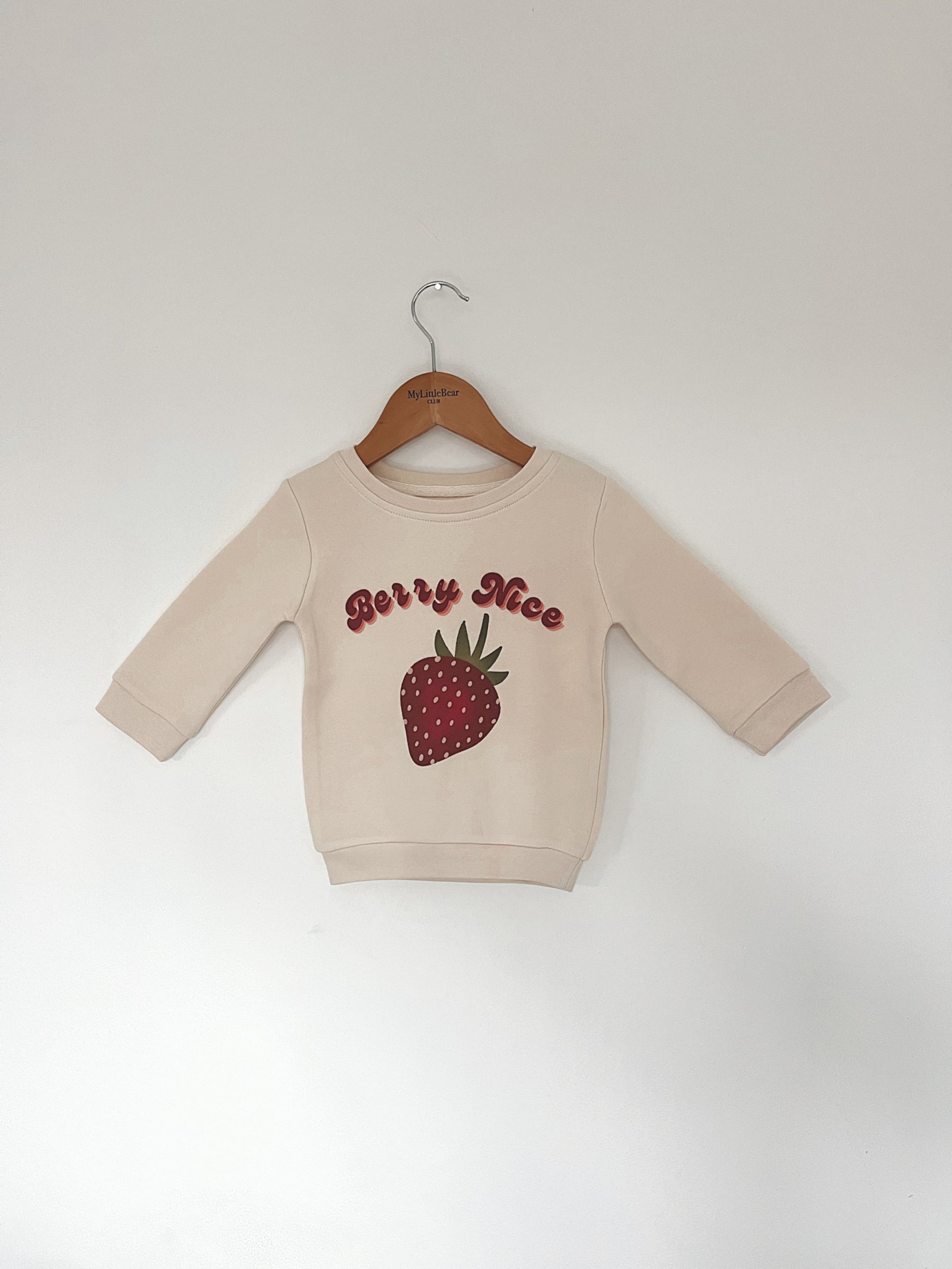 Berry Nice - Cream Sweatshirt