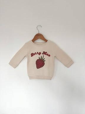 Berry Nice - Cream Sweatshirt