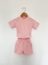 MLBC Smile Embossed T-Shirt and Shorts Set - Pink