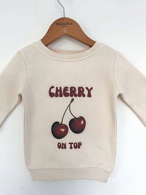 Cherry On Top - Cream Sweatshirt