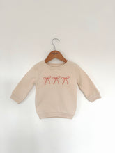 Pink Bows - Cream Sweatshirt