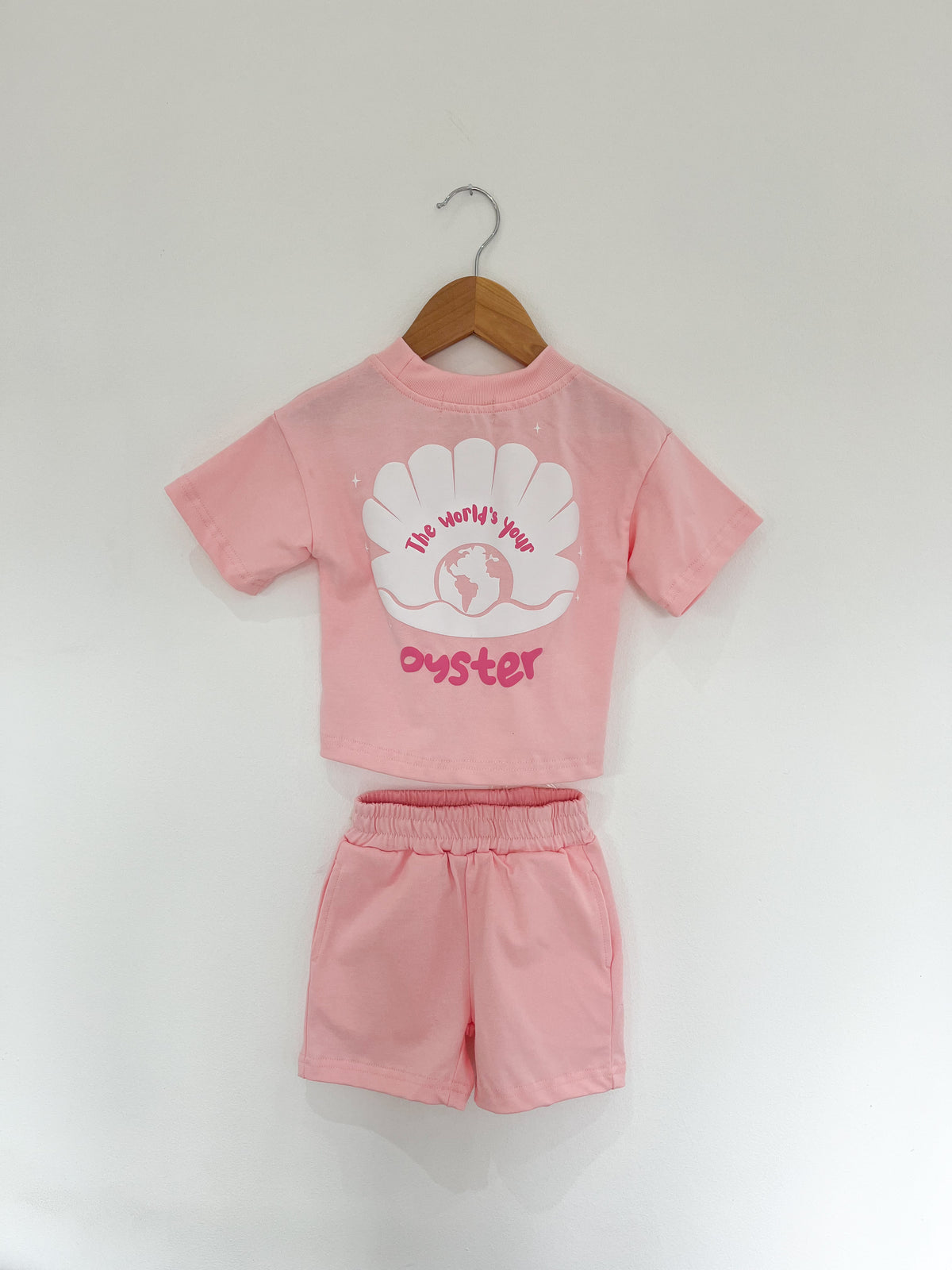 MLBC Oyster T-Shirt and Shorts Set - Pink